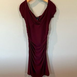 American Living Sheath Burgundy Dress Size 4